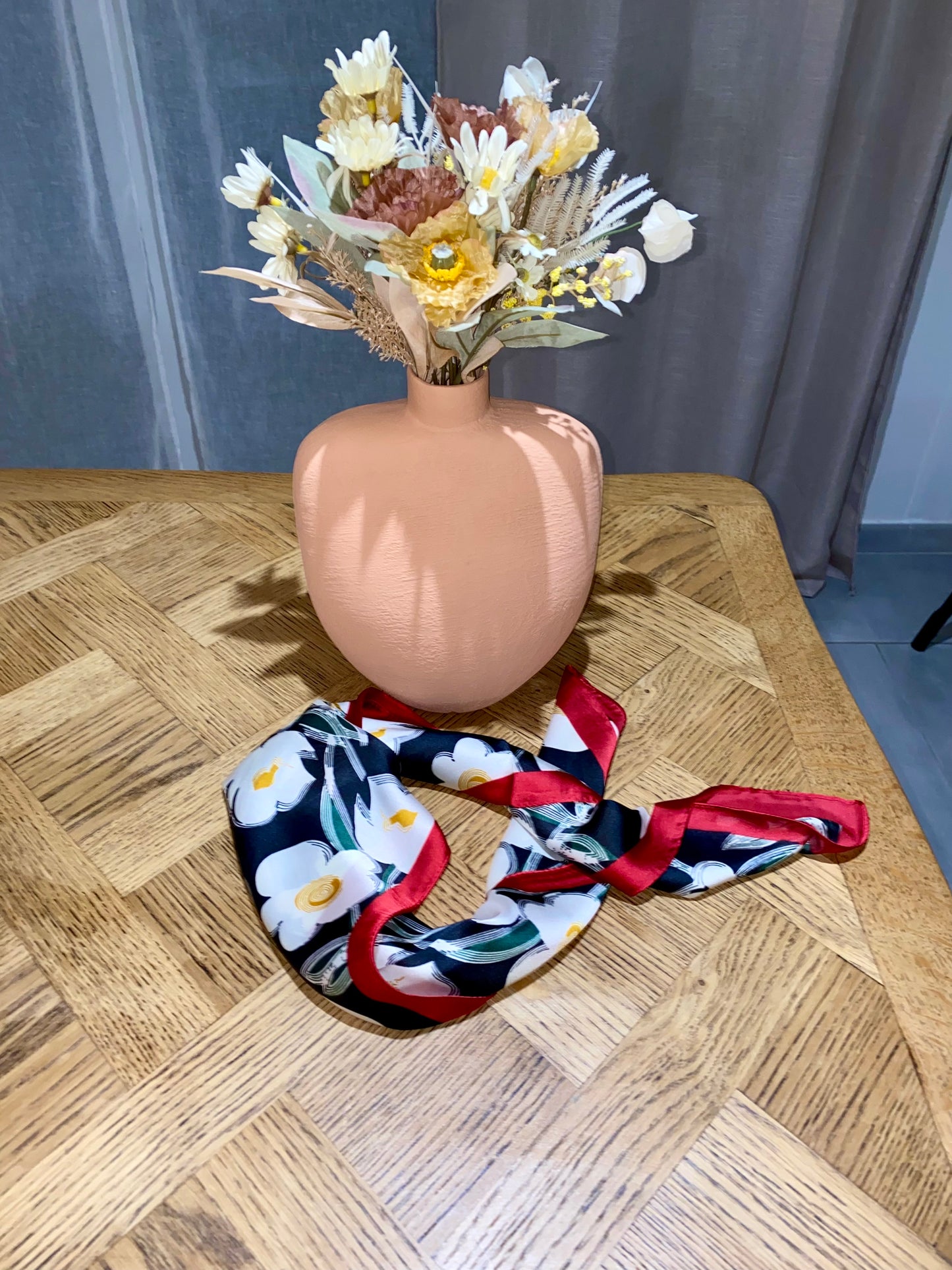 Foulard flora en soie