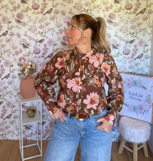 Blouse Martine - col mao