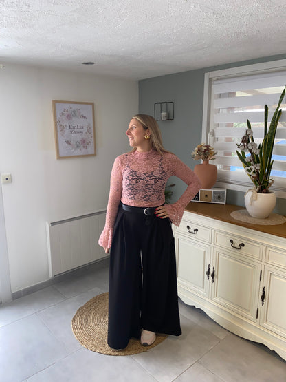 Top en dentelle Violette