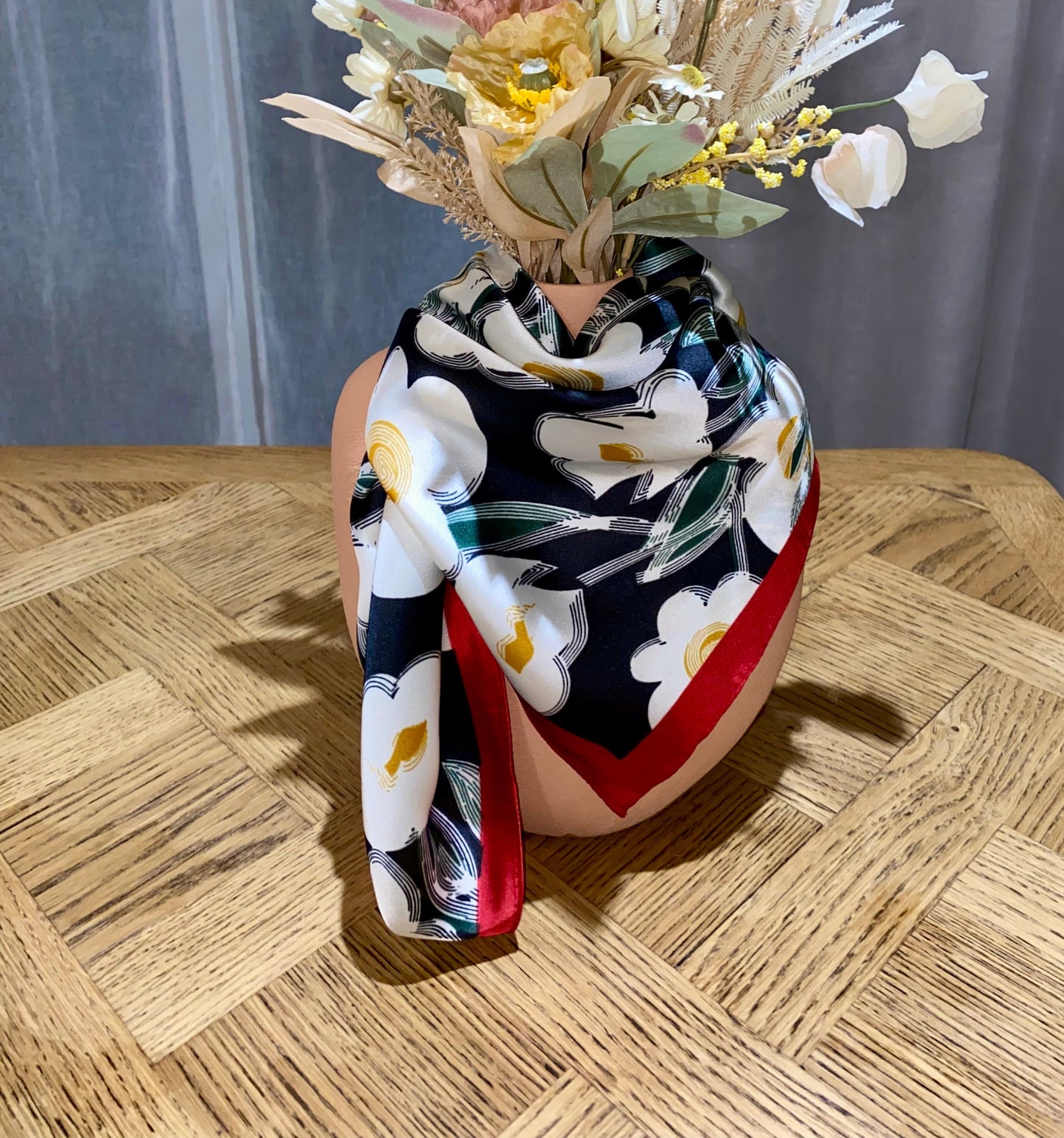 Foulard flora en soie