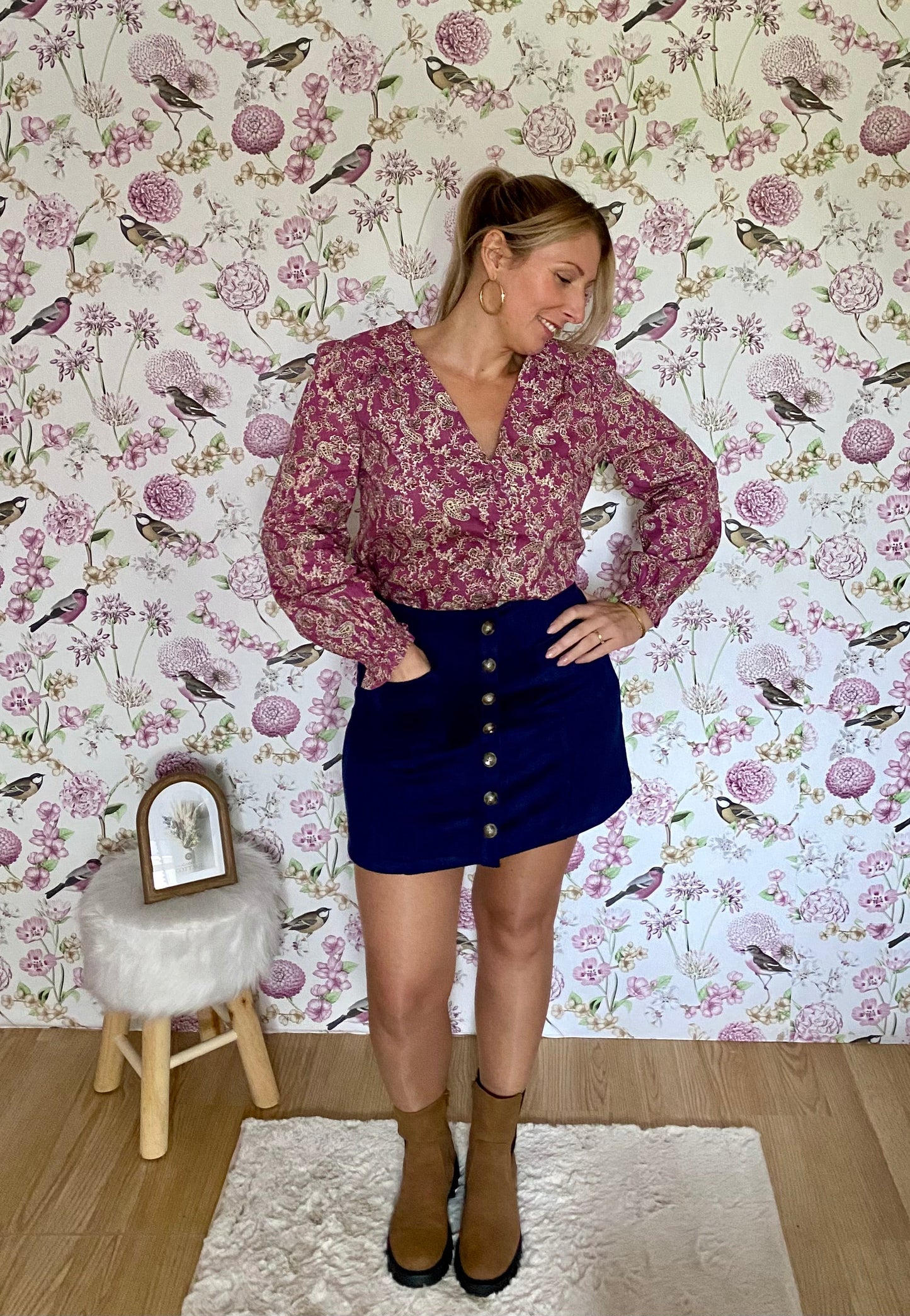 Jupe Lili en suédine