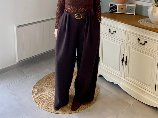 Pantalon Flanelle avec ceinture