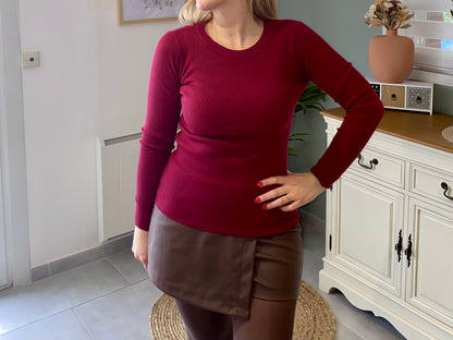 Top/ Pull côtelé
