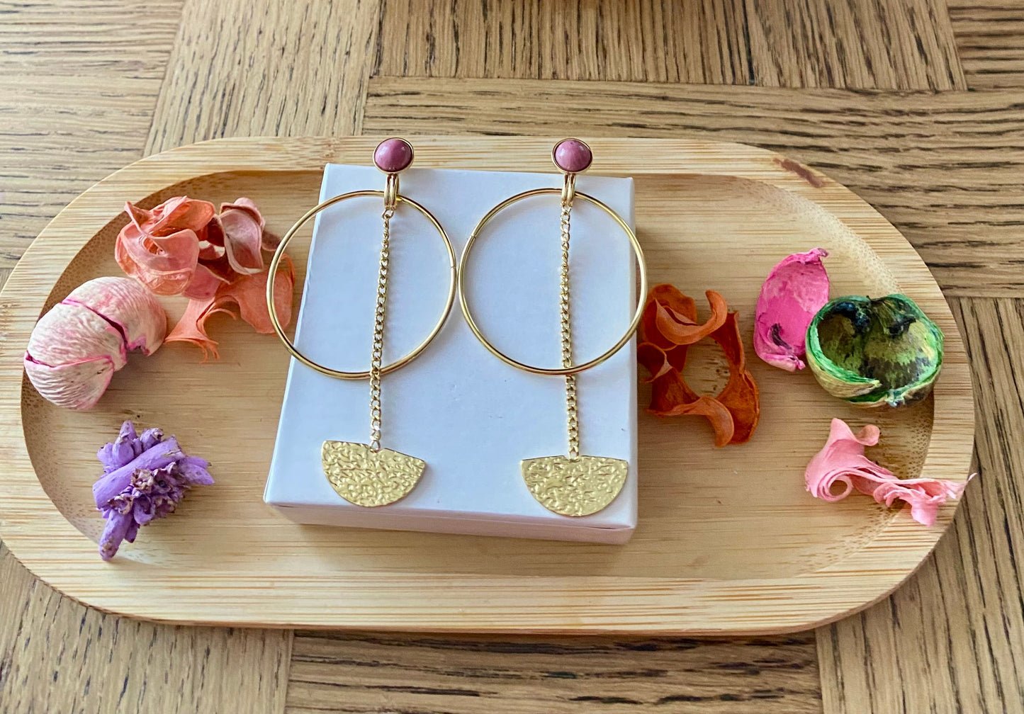 Boucles d'oreilles pendantes Fiona