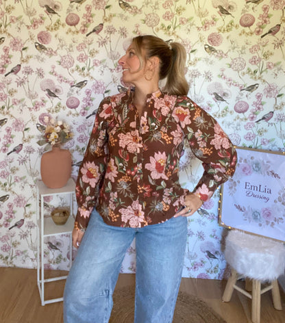 Blouse Martine - col mao