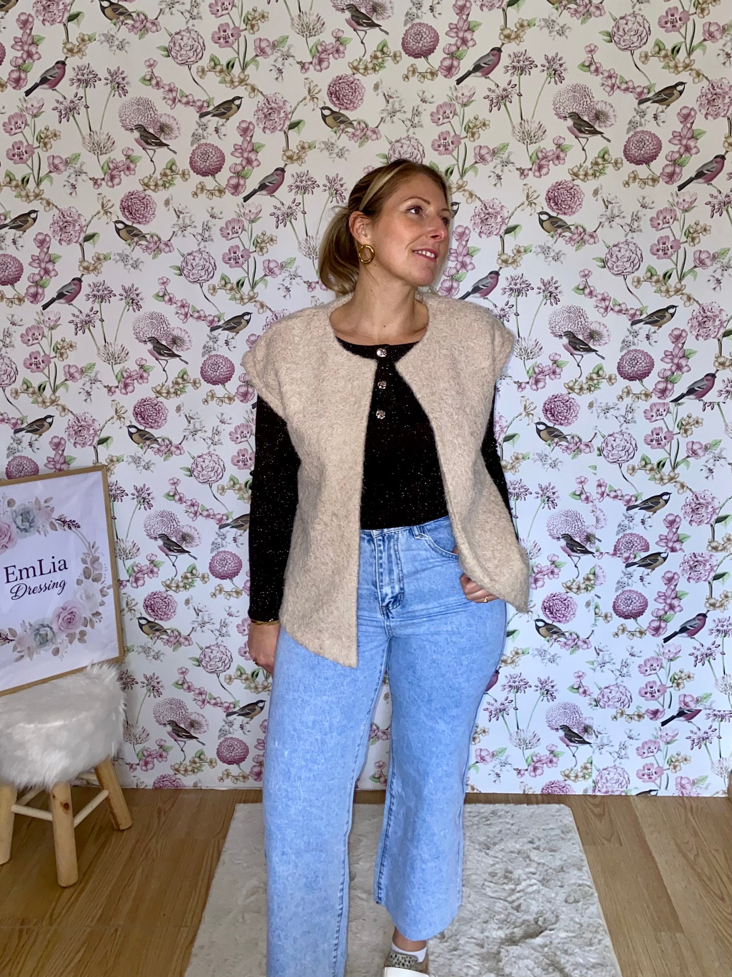 Top Lia-  manches longues Marron