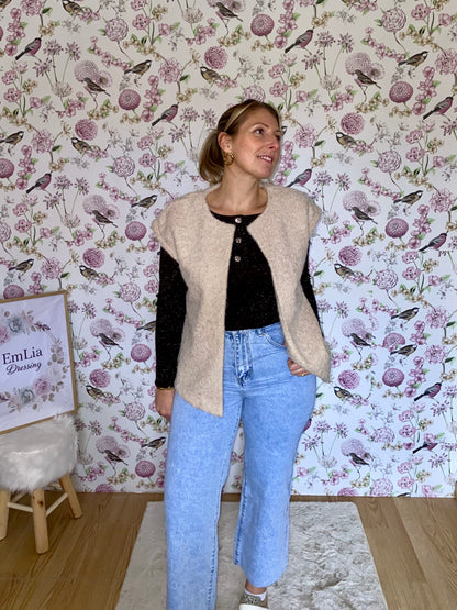 Top Lia-  manches longues Marron