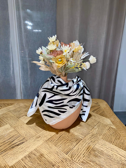 Foulard zèbre en soie