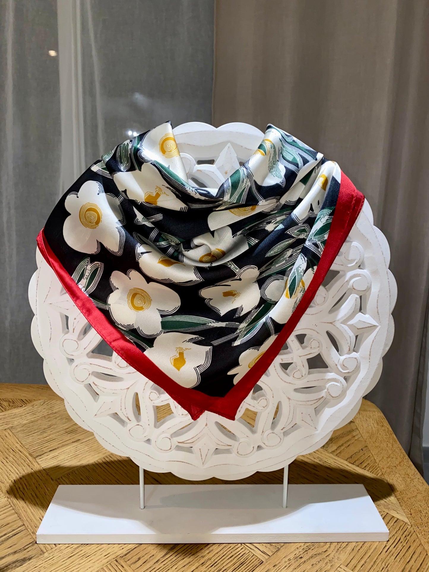 Foulard flora en soie