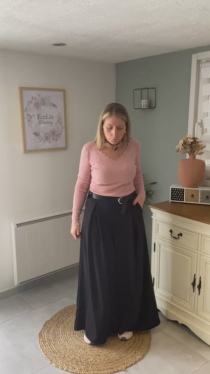 Pantalon avec ceinture Marie